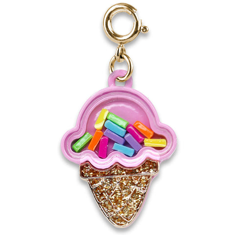 Charms - Gold Ice Cream Cone Shaker