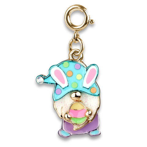 Charms - Gold Easter Gnome
