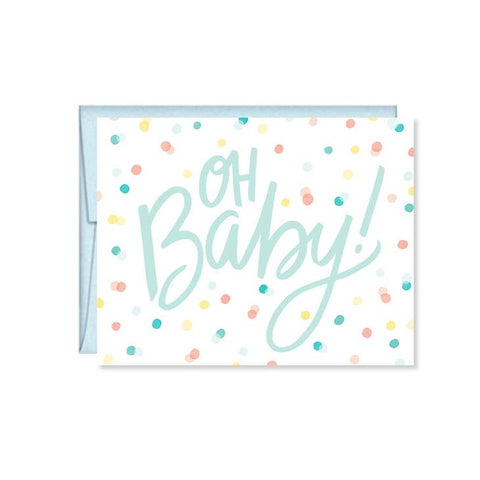 Pen & Paint - Baby Shower Card - Oh Baby!