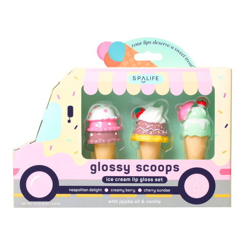 Lip Gloss Trio Gift Set - Glossy Scoops Ice cream