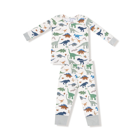 Angel Dear - Long Sleeve Loungewear Set - Washy Dinos