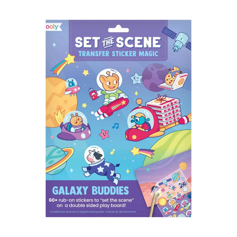 Ooly - Set The Scene Transfer Stickers Magic - Galaxy Buddies