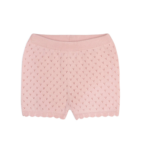 Viverano - Emily Pointelle Baby Shirt & Shorts Set - Pink
