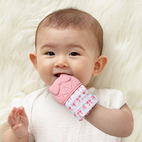 Itzy Ritzy - Itzy Mitt™ Silicone Teething Mitts - Bows