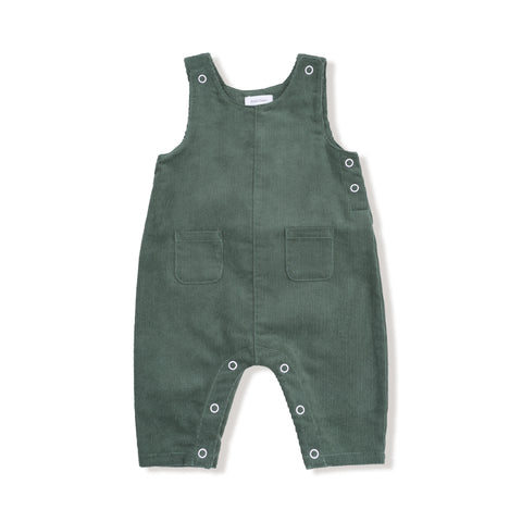 Angel Dear - Corduroy Uni Overalls - Dark Ivy