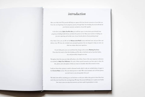 Baby's First Year Memory Book & Photo Album