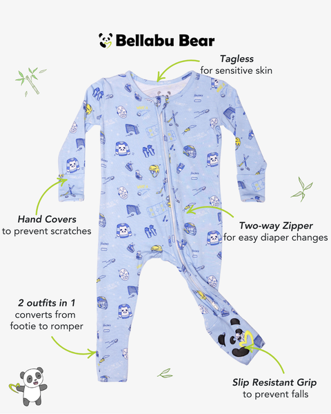 Bellabu Bear - Convertible Footie - Hockey