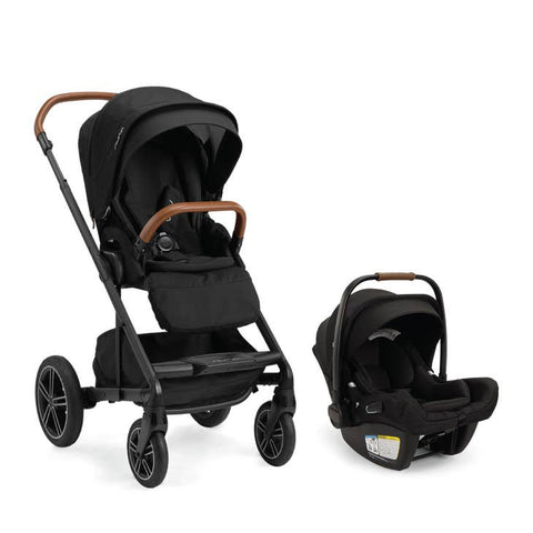 Nuna - MIXX NEXT + Pipa Aire RX Travel System - Caviar w/ Chocolate