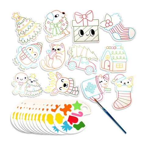 Ooly - Playful Painters Easy Watercolor Painting Kit - Merry & Bright