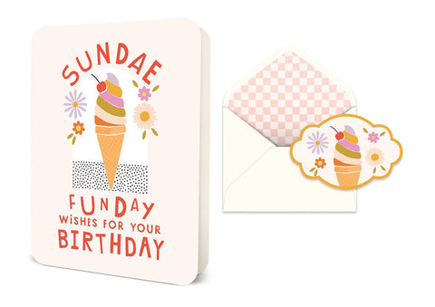 Studio Oh! - Deluxe Greeting Card - Sundae Funday Birthday