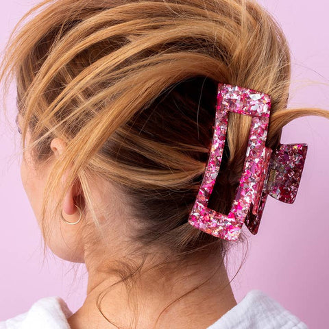 Taylor Elliot Designs - Claw Clip - Pink Confetti