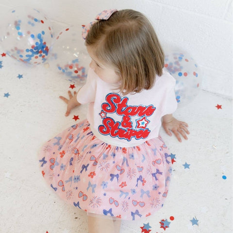 Sweet Wink - Tutu - Red, White, & Cute