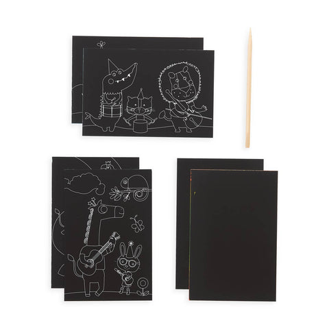 Ooly - Mini Scratch & Scribble Art Kit - Safari Party