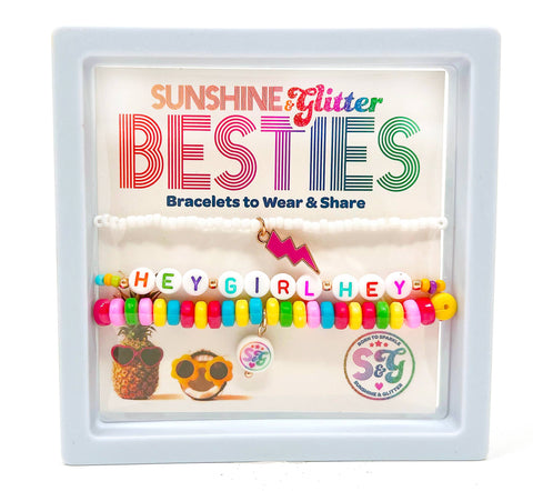 Besties Bracelet Sets - Hey Girl Hey