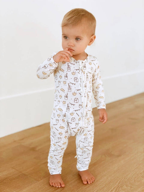 Bellabu Bear - Convertible Footie - Milk and Cookies
