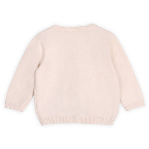 Viverano - Little & Loved Dino Applique Cardigan - Natural