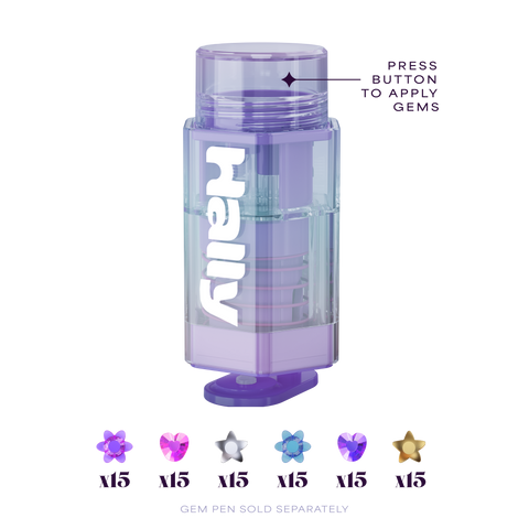 Hally - Gem Pen HEARTS, STARS & FLOWERS Refills - 90 Count