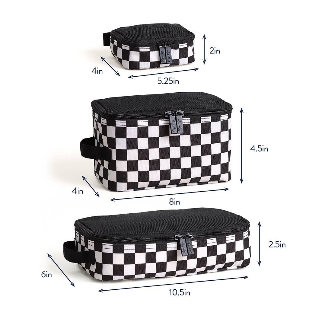 Itzy Ritzy Packing Cubes - Checkerboard Pack Like A Boss - Thumbnail 3