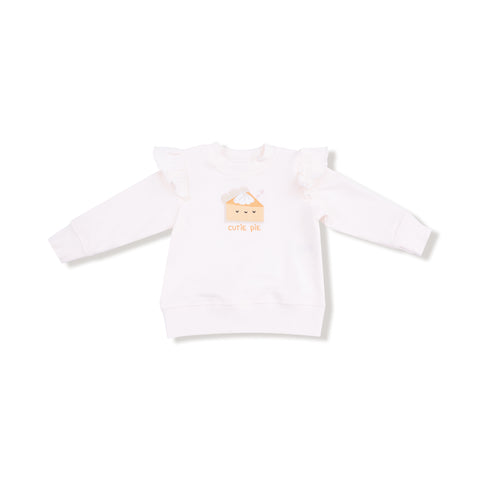 Angel Dear - Ruffle French Terry Sweatshirt - Cutie Pie