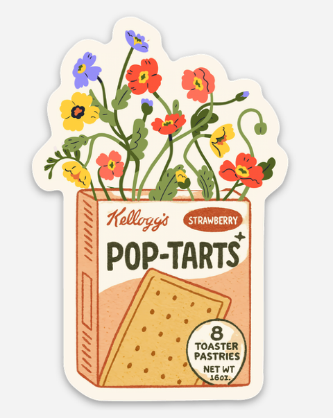 Sticker - Pop-Tarts Flower Box