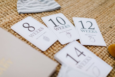 Pregnancy Milestone Cards, Baby Announcement & Reveal