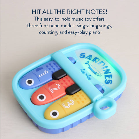 Itzy Ritzy - Bitzy Tunes™ Sardines - Light-up Interactive Piano Toy