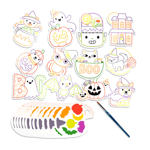 Ooly - Playful Painters Easy Watercolor Painting Kit - Trick or Treat