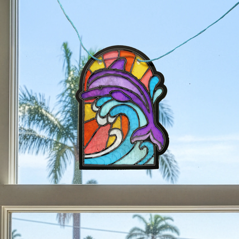 Ooly - Mini Scratch & Scribble Window Banner Kit - Ocean