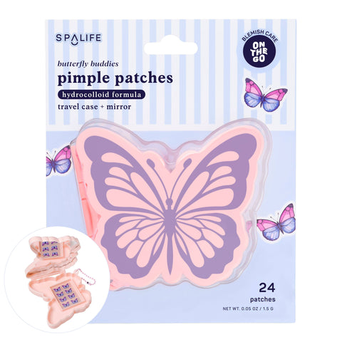 Pimple Patches with Travel Case and Mirror - Butterfly Buddies