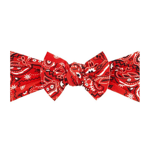 Baby Bling - Printed Knot - Bandana Red