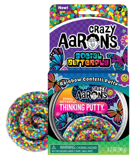 Crazy Aarons - Thinking Putty - Social Butterfly 4"