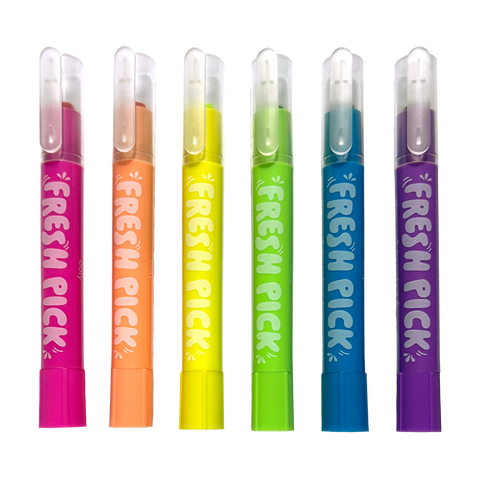 Ooly - Fresh Pick Apple Scented Gel Crayons - Set of 6