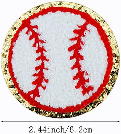Happy Barb - Patch - Glitter Baseball