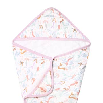 Copper Pearl - Premium Baby Knit Hooded Towel - Coral