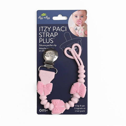 Itzy Ritzy - Itzy Paci Strap Plus™ - Pink Bows