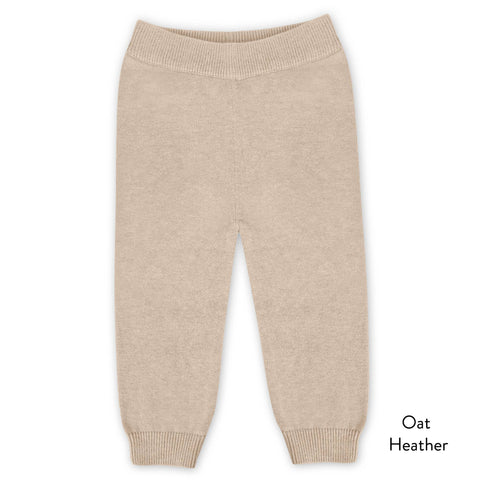 Viverano - Pocket Sweater Knit Pants - Oatmeal Heather