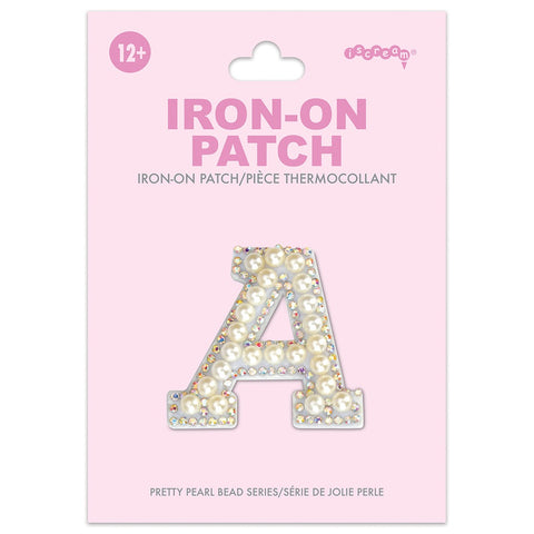 Iscream - Iron on Patches - Pretty Pearl Alphabet
