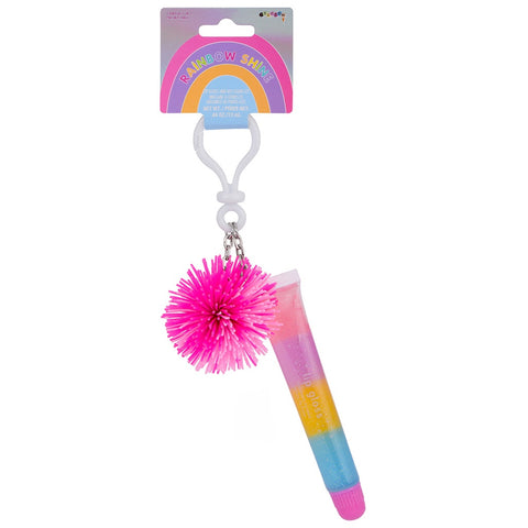IScream - Rainbow Shine Lip Gloss and Keychain Set