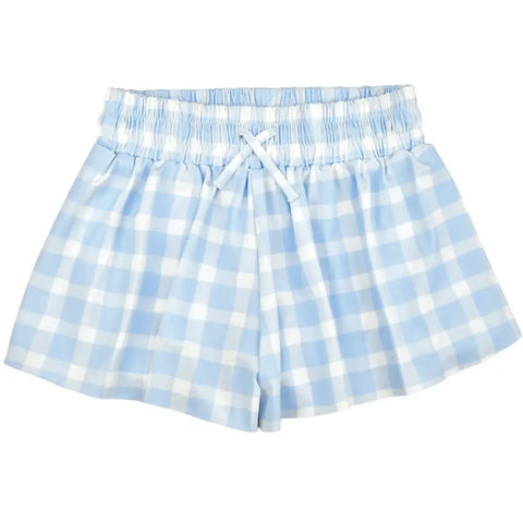Butterfly Shorts - Blue Gingham