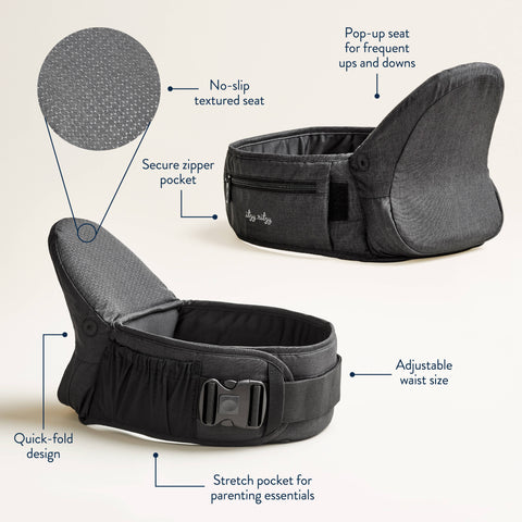 Itzy Ritzy - Itzy Hold & Fold™ - Hip Seat Carrier