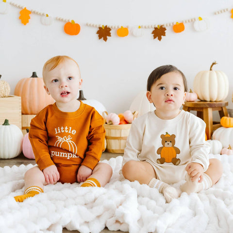 Sweet Wink - Long Sleeve Romper - Little Pumpkin