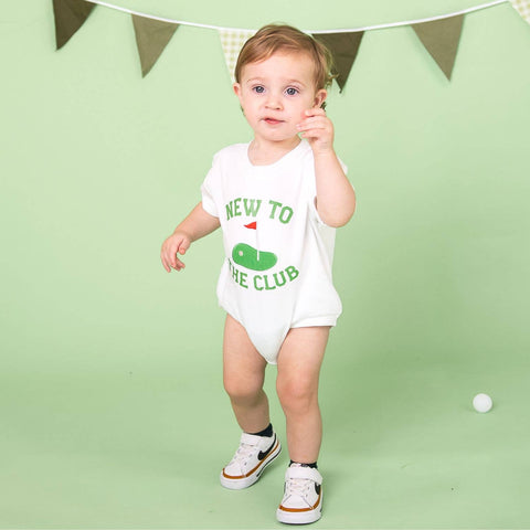 Sweet Wink - Short Sleeve Romper - New To The Club Patch