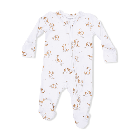 Angel Dear - 2 Way Zipper Footie - Explorer Puppy