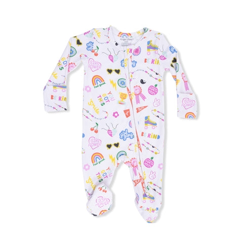 Angel Dear - 2 Way Zipper Footie - Girl Power