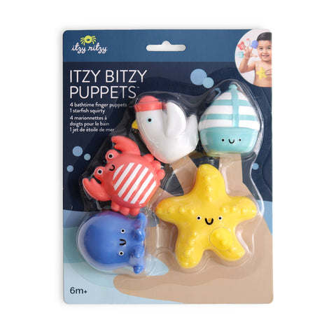 Itzy Ritzy - Nautical Itzy Bitzy Puppets™ - Bath + Storytelling Toys