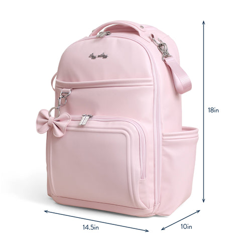 Itzy Ritzy - Backpack Diaper Bag - Ribbons & Roses Boss Plus™