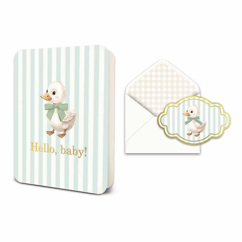 Deluxe Greeting Card - Cute Waddle Baby