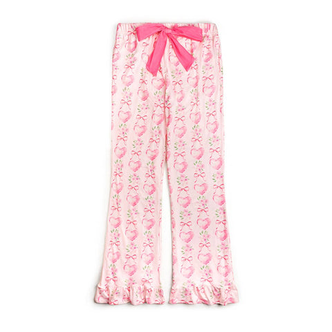 Sweet Wink - Women's Lounge Set - Heart Floral Trellis
