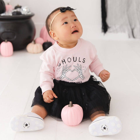Sweet Wink - Long Sleeve Romper - Ghouls Just Wanna Have Fun