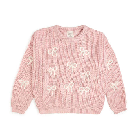Sweet Wink - Knit Sweater - All Over Bows